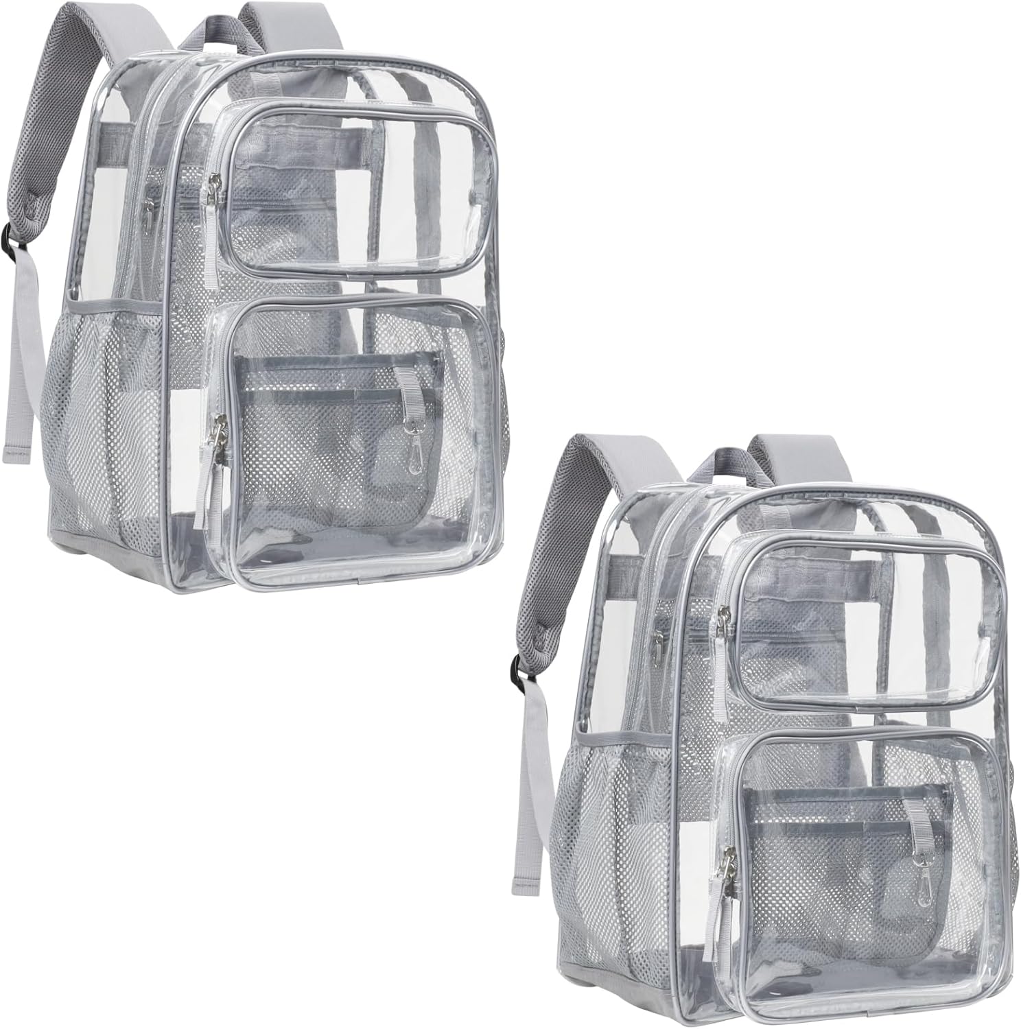 PACKISM Large sale Clear Backpack Heavy Duty Transparent Backpack Black