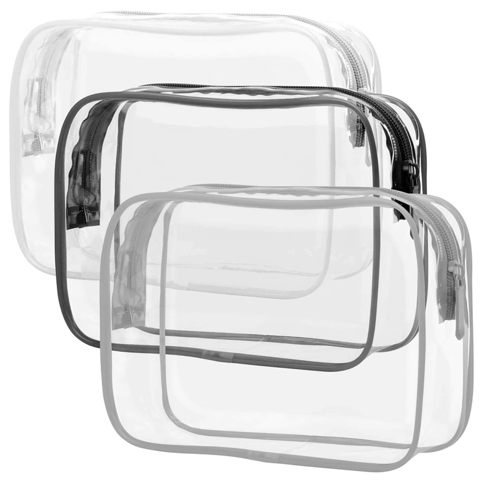 Clear toiletry carry-on bag