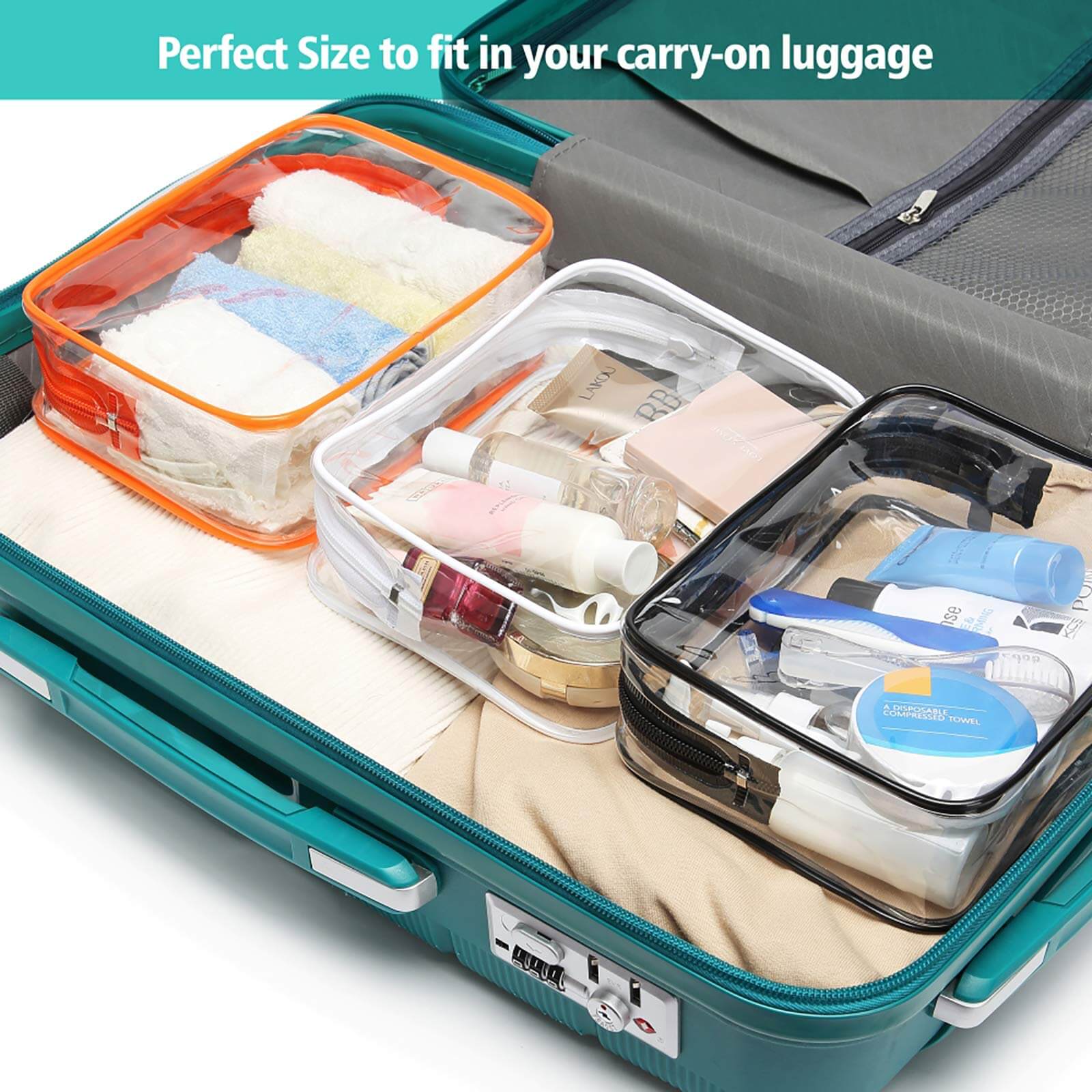 Customs approved carry on cheap toiletry bag